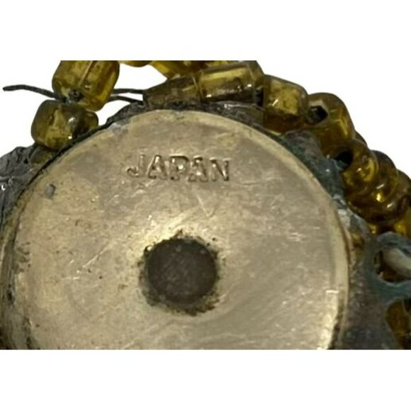 Vintage 1950s Japan Gold Seed Bead Torsade Necklace With Intricate Clasp Design - Picture 6 of 6